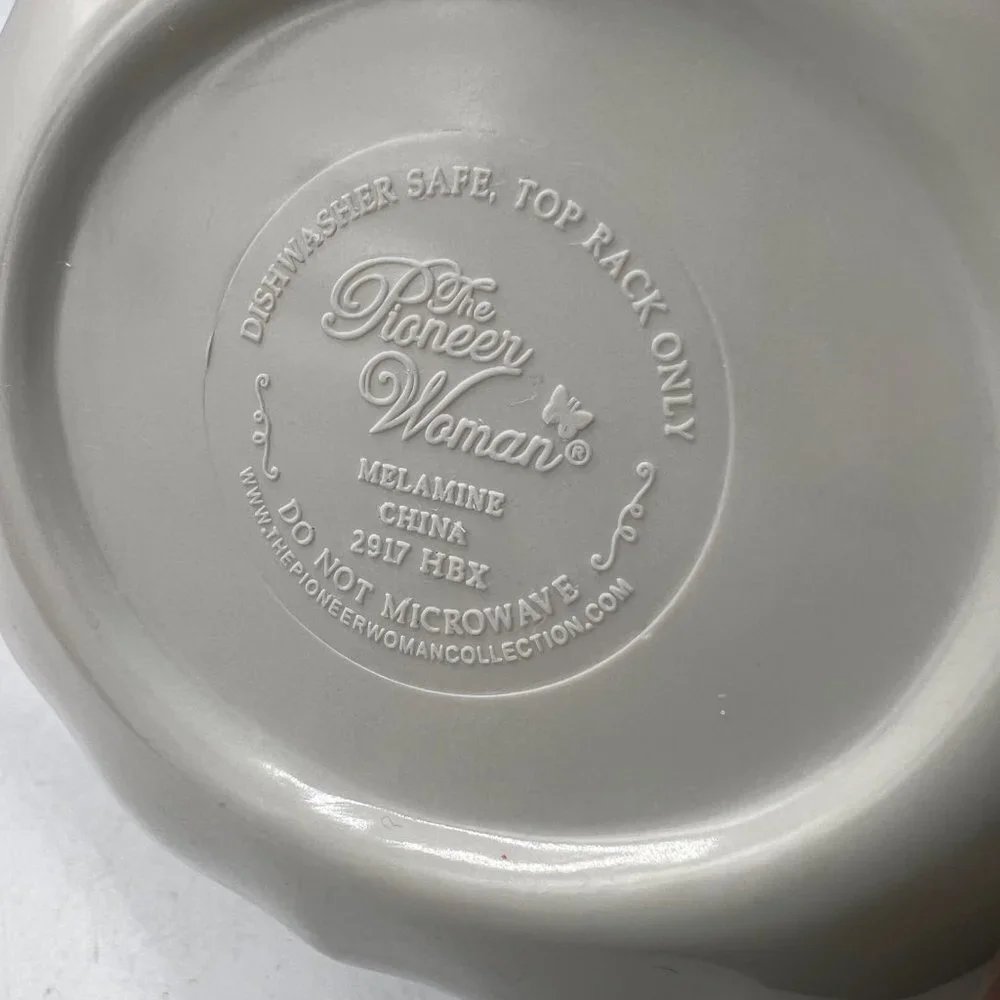 PIONEER WOMAN White/Floral CLARA Melamine SPOON REST